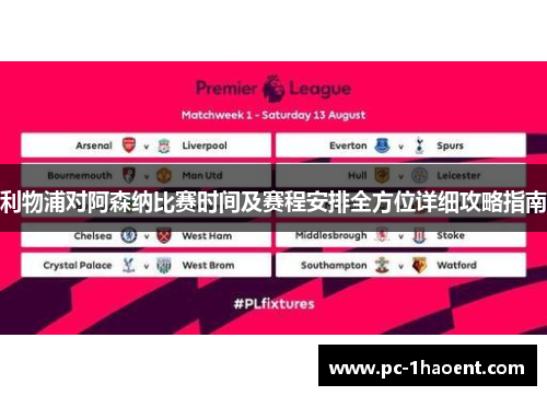 利物浦对阿森纳比赛时间及赛程安排全方位详细攻略指南