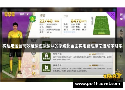 构建与运营高效足球虚拟球队的系统化全面实用管理指南进阶策略集 构建与运营高效足球虚拟球队的系统化全面实用管理指南进阶策略集